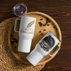 Travel mug with a handle