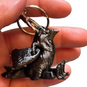 Fidget crow keychain