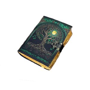 Tree of Life Leather Journal Travel Celtic Book Grimoire