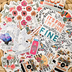 Full Color Assorted Small 2" Vinyl Stickers