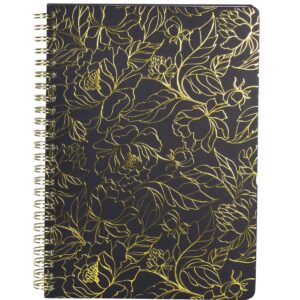 Mini Notebook, Floral Gold