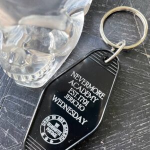 Motel Key Fob - Nevermore Academy (Wednesday, Addams Family)