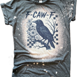 F-CAW-F Raven Checkered Bleached Tee