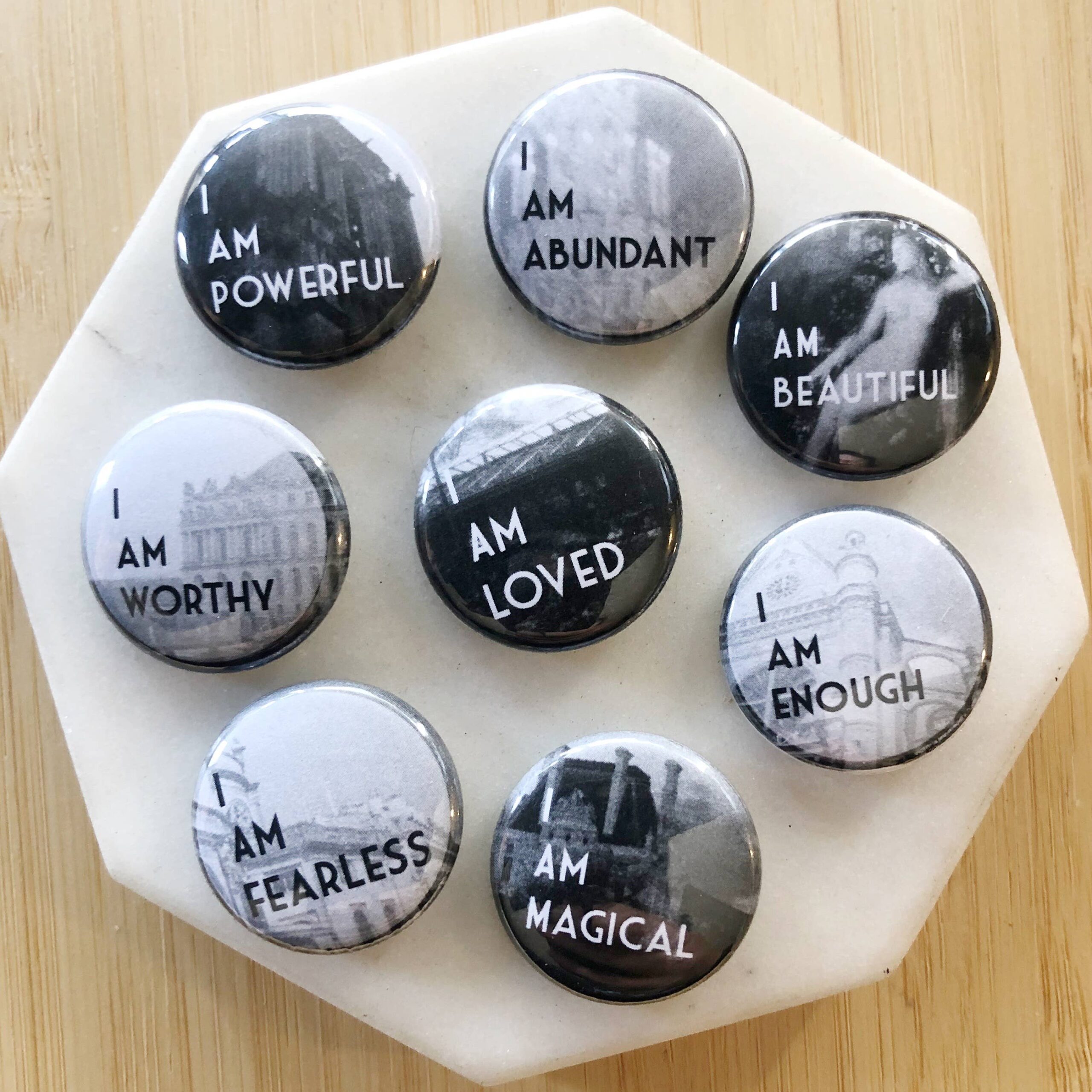 Proclaim Pinback Affirmation Pinback Buttons - The Raven's Nook