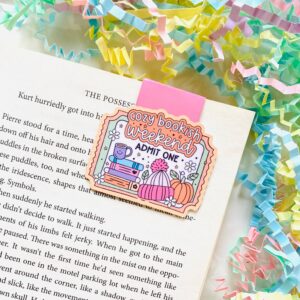 Cozy Bookish Weekend Magnetic Bookmark