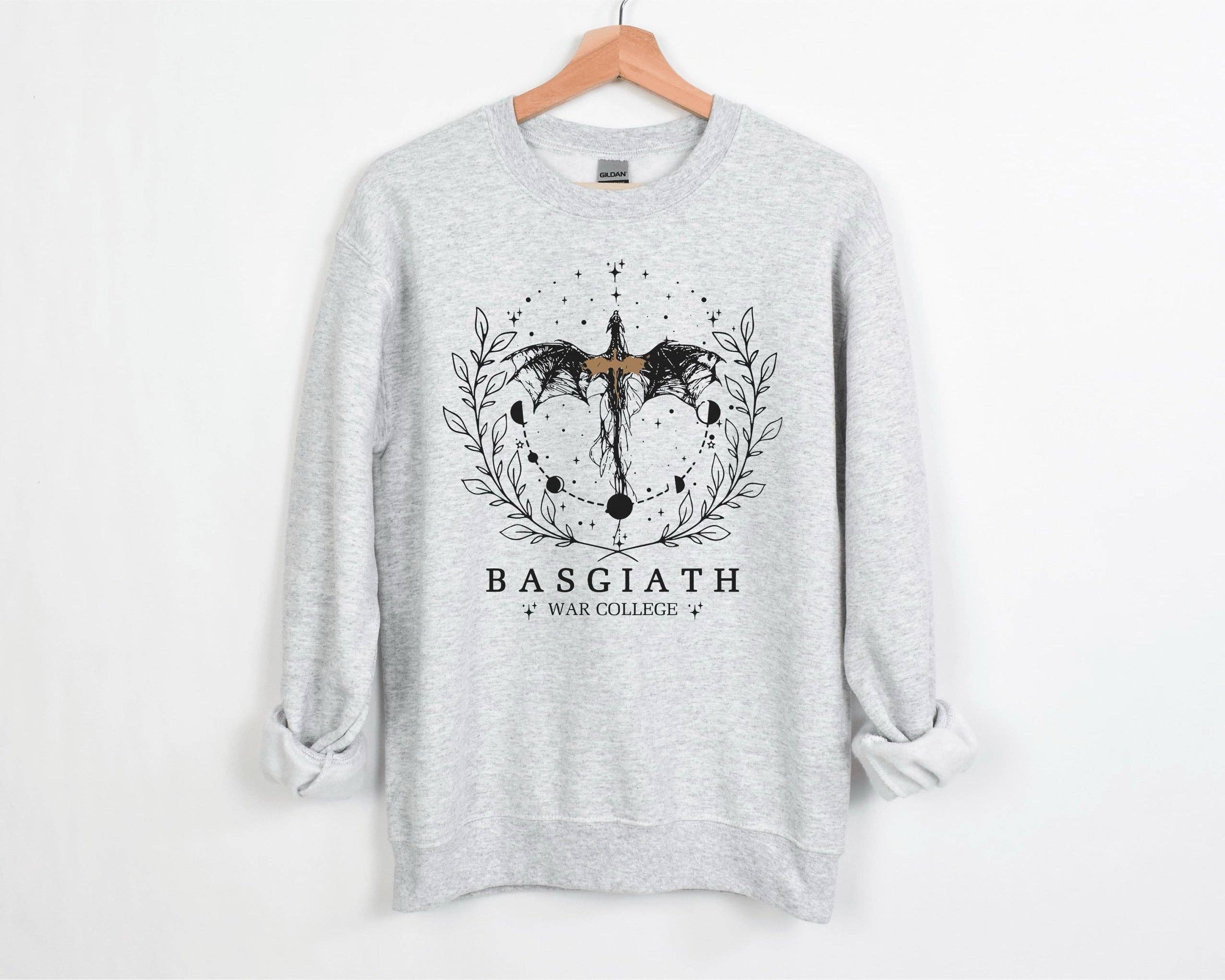Basgiath War College Fourth Wing Ash Graphic Crew Sweat Shirt