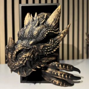 Fantasy Dragon Book Nook & Bookend | Dragon-Inspired Décor