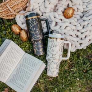 Engraved Gold Dragons Bookish 40oz Tumbler
