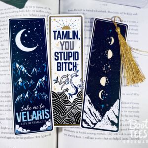 ACOTAR Bookmarks, 6" Court of Thorns and Roses Quote Reading