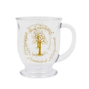 LOTR Gondor Elven Text 15oz Glass Mug