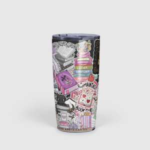 Fantasy Book Stickers 20 oz Insulated Tumbler