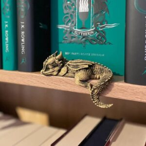 3D Printed Sleeping Baby Dragon – Book Nook & Shelf Accent