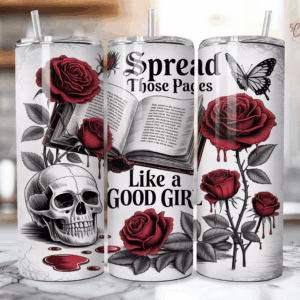 Gothic Fantasy Book Tumbler